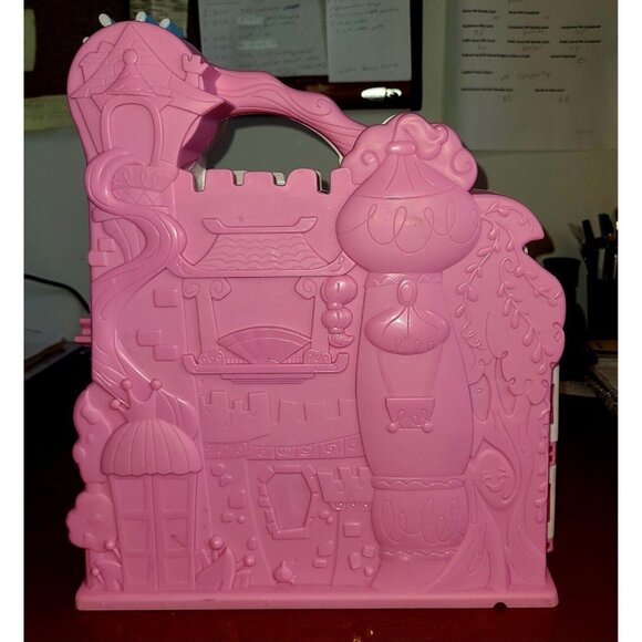 Disney Princess Little Kingdom Play N' Carry Castle 12 ½ Inch Tall Pink White - Picture 6 of 7